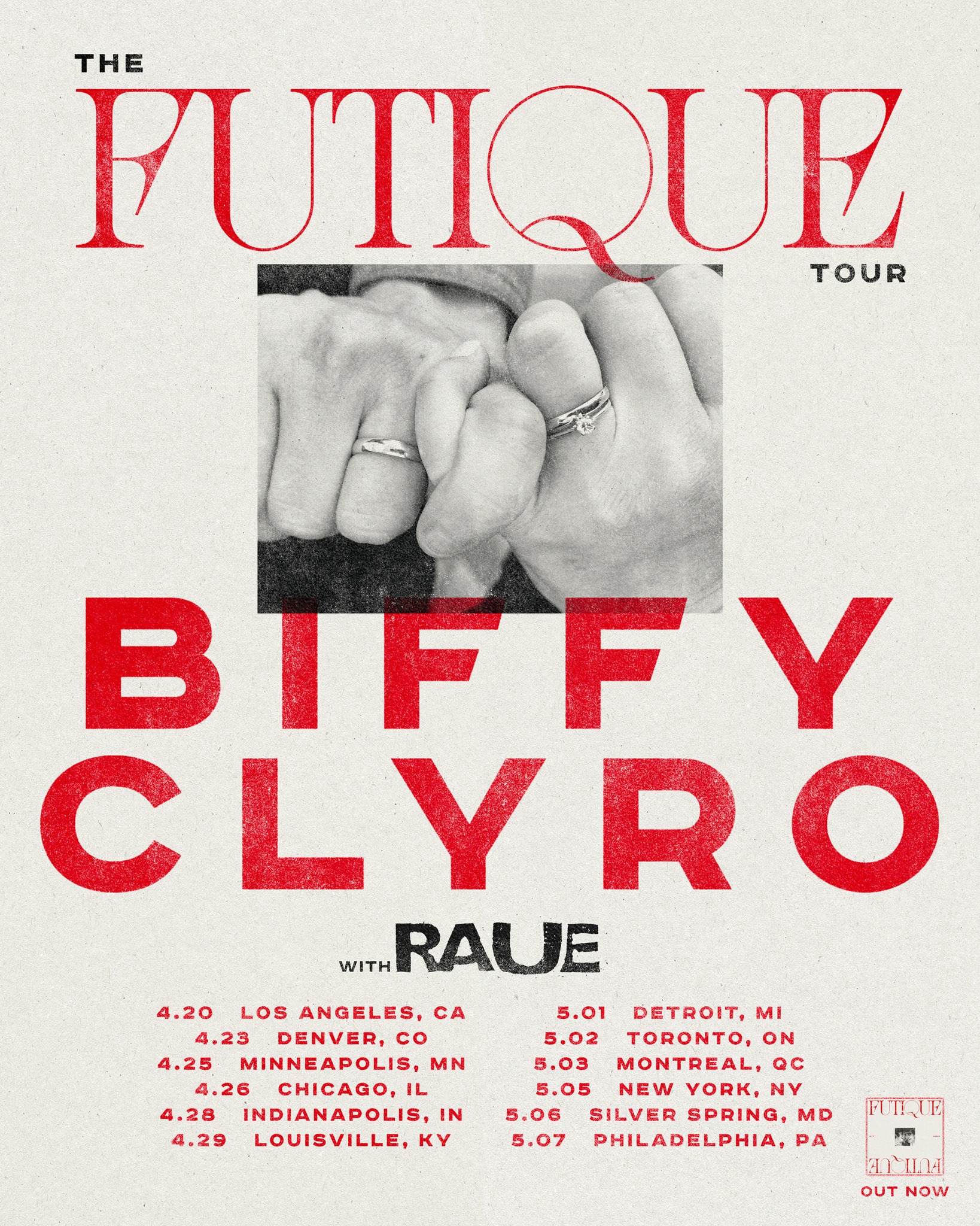 Biffy Clyro The Futique Tour Poster 2026