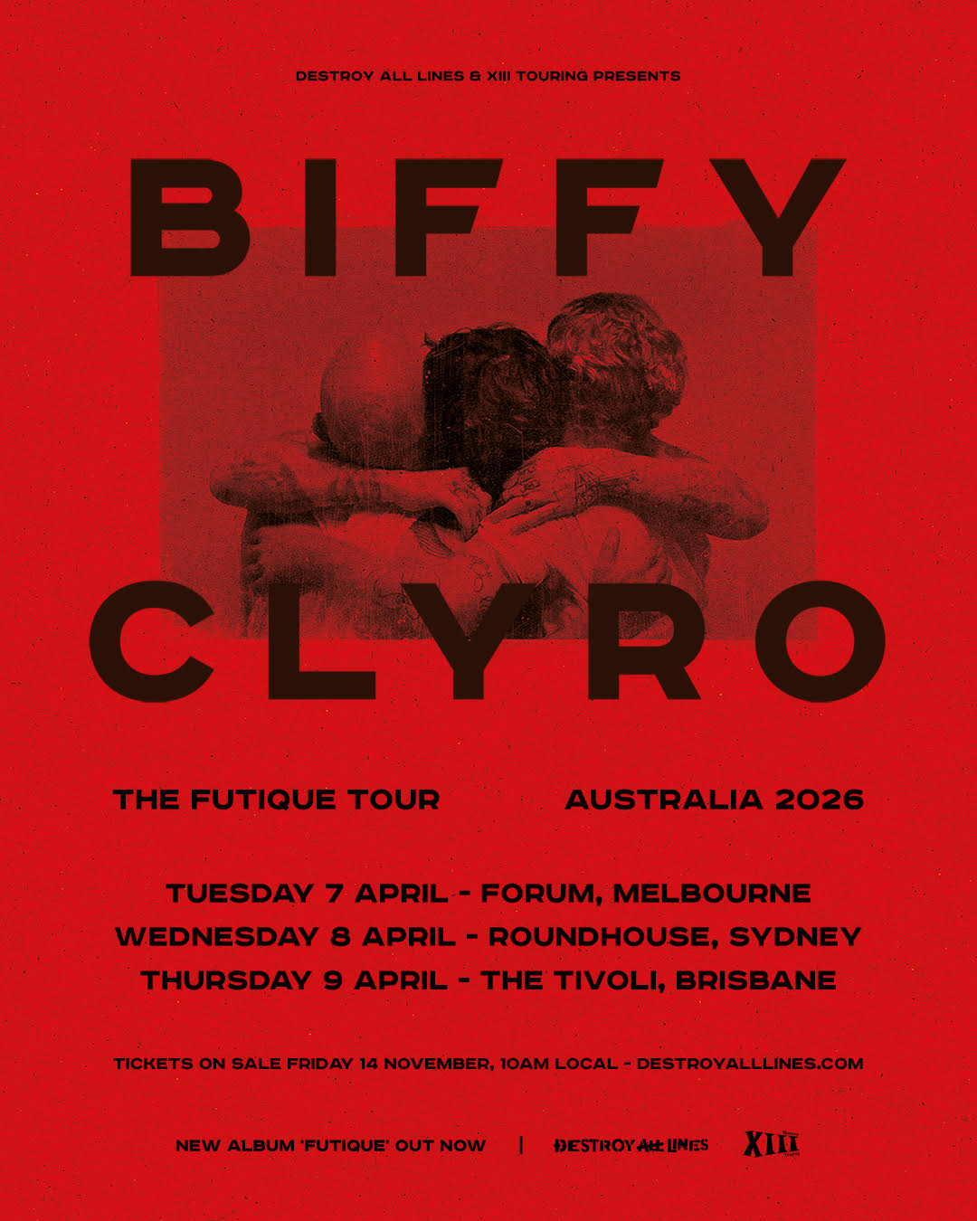 Biffy Clyro The Futique Tour Poster 2026